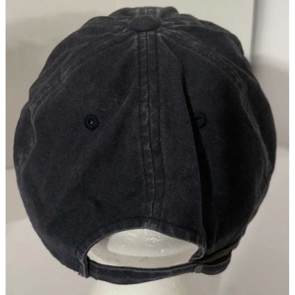 American Needle Coop New York Yankees Navy/Gray Washed-Fade Strapback Hat Cap VG